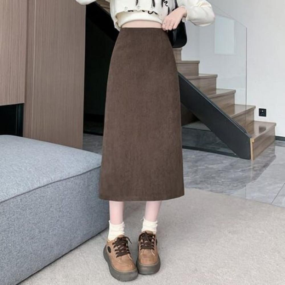 Navava Women S Vintage Corduroy Skirt nS483