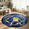 Cristiano Ronaldo Printed Round Crystal Velvet Rug Soft Non Slip Floor Carpet For Bedroom Holiday Gift