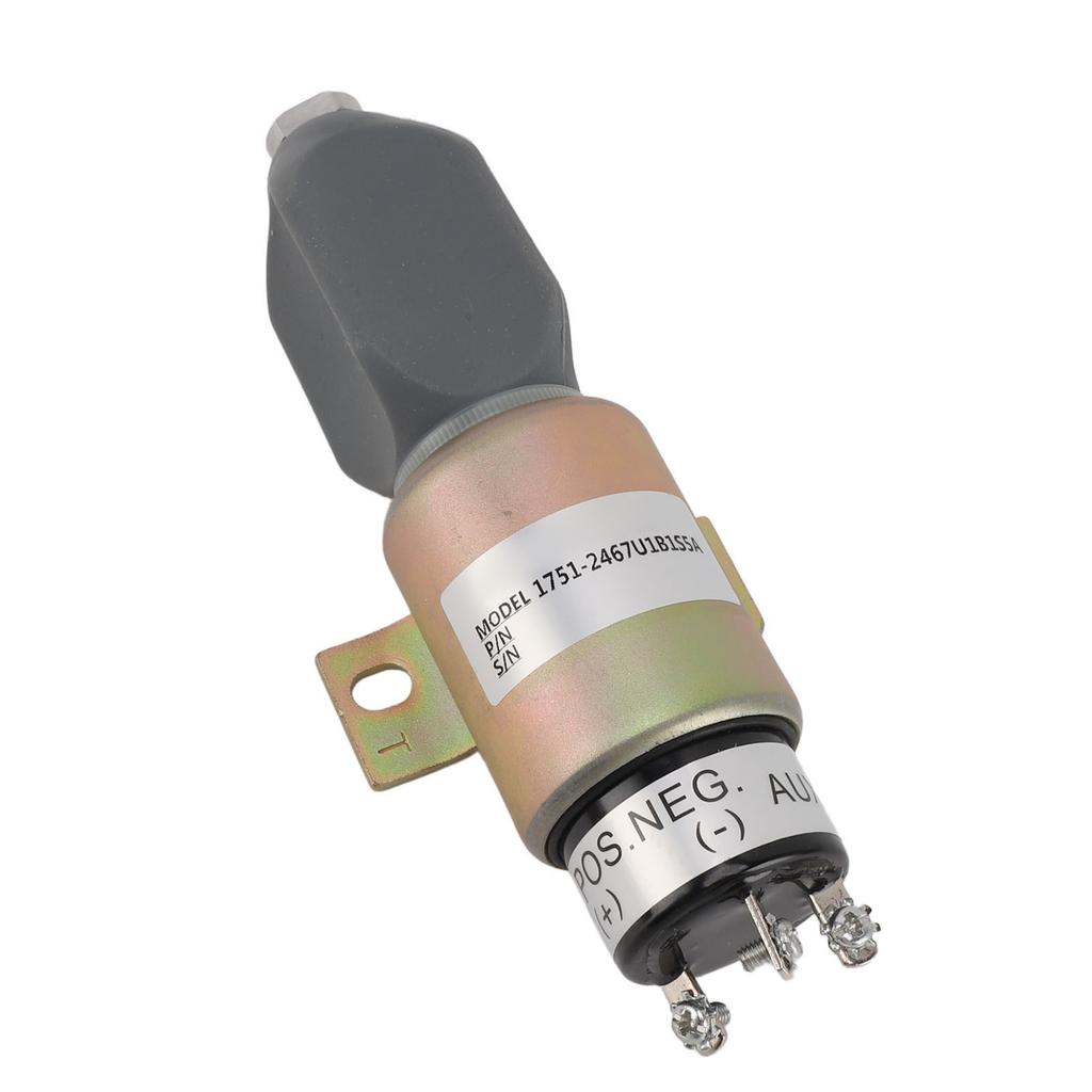 12V Fuel Shutoff Solenoid Valve 1751 1267U1B1S5A Easy Install Accurate Stop Solenoid   Engine Replacement Part