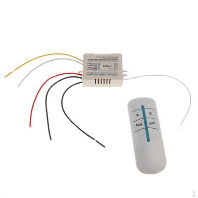 2 Way Wireless Smart Lamp Light RF Remote Control Switch Receiver+ Emitter 220V
