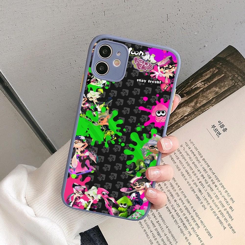 Game Splatoon Art Phone Case for iPhone 14 11 12 13 Mini Pro Max 8 7 Plus X XR XS MAX Translucent Matte Cover