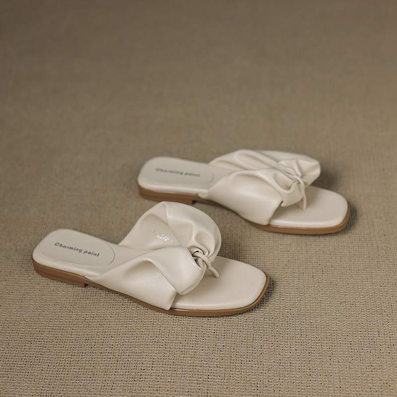 

Krazing Pot Мюли из коровьей кожи Летний размер 42 Низкий каблук Роскошная обувь Металлическая отделка Женские туфли Женские босоножки с открытым носком Слипоны 35 слоновая кость