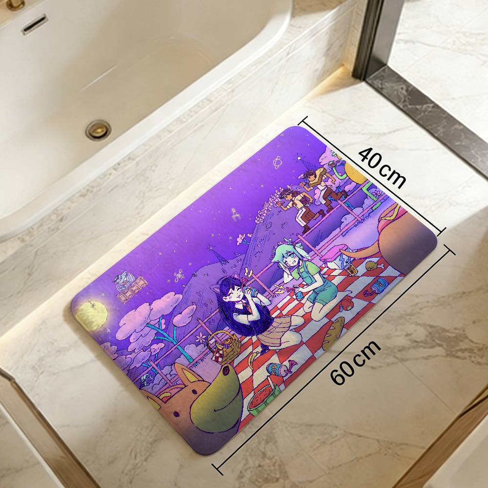 Anime Omori Bathroom Mat Kids Room Bedroom Decoration Balcony Anti-Slip Doormat Living Room Welcome Rug