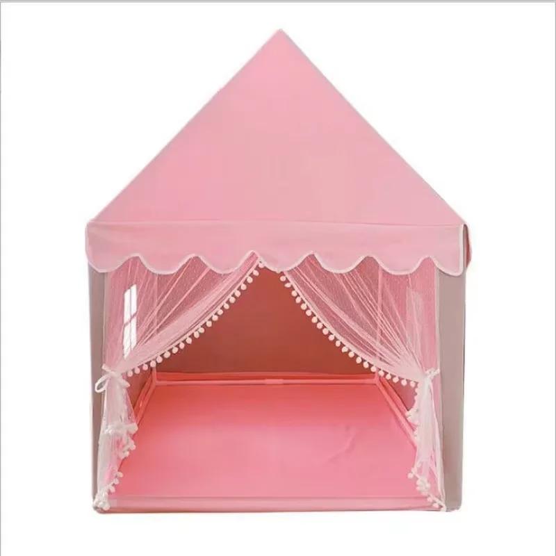 Large Kids Tents Tipi Baby Play House Child Toy Tent  Folding Girls Pink Princess Castle Child Room Decor Ball pool toys