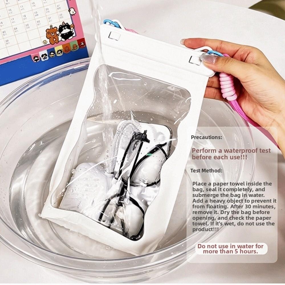 Adjustable Strap Waterproof Phone Bag Transparent Clear Swim Phone Cover Swimming