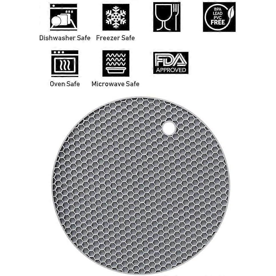 Silicone Trivet. 4PCS Non-slip Anti-Heat 250C Multifunction Spoon Rest Coaster