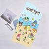 1pc Sanrio4 Beach Towel with Custom Name, Beach/Swimming/Bath/Picnic/Camping Towel, Suitable for Seaside Beaches