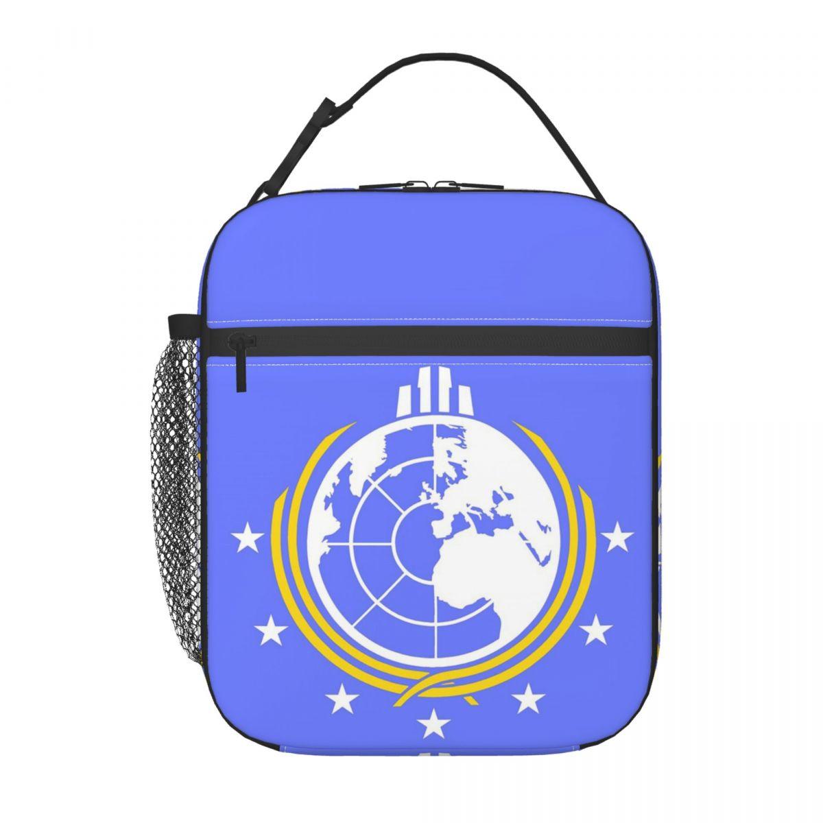 Into Hell Liberty Plongée Terre Pour Sac à Lunch Super Isolé pour Femmes Enfants Boîtes Alimentaires Étanches Sac à Lunch Thermique Sac Fourre-tout One Size