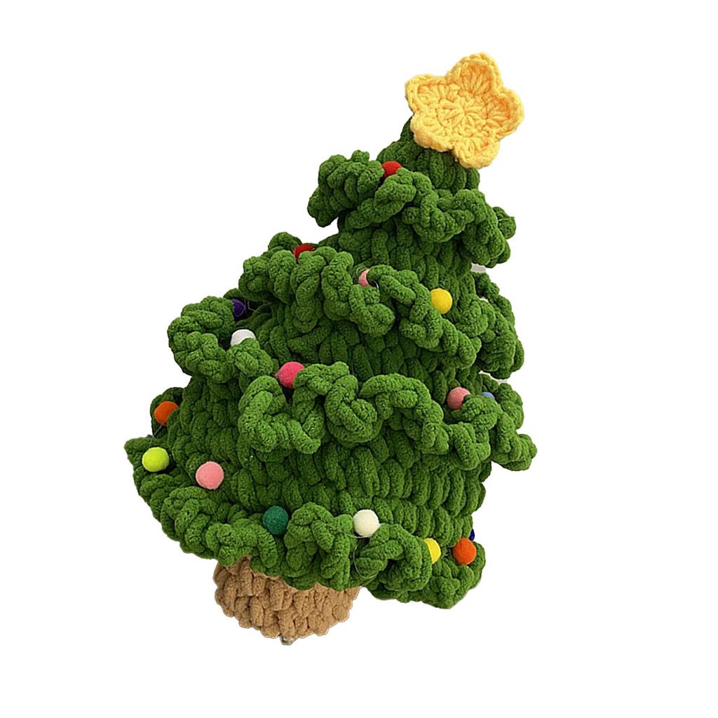 Weihnachtsbaum Häkelset für Anfänger Alles in Einem Niedlicher Weihnachtsbaum Strick DIY Set Typ 3