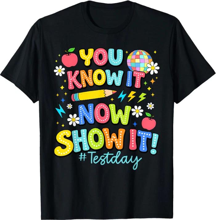Rock The Test Test Day State Testing Teacher Staar Test T-Shirt 4XL