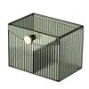 Transparent Storage Container with Multiple Sections and Sealed Lid Plastic Compartmented Cosmetics Organiser