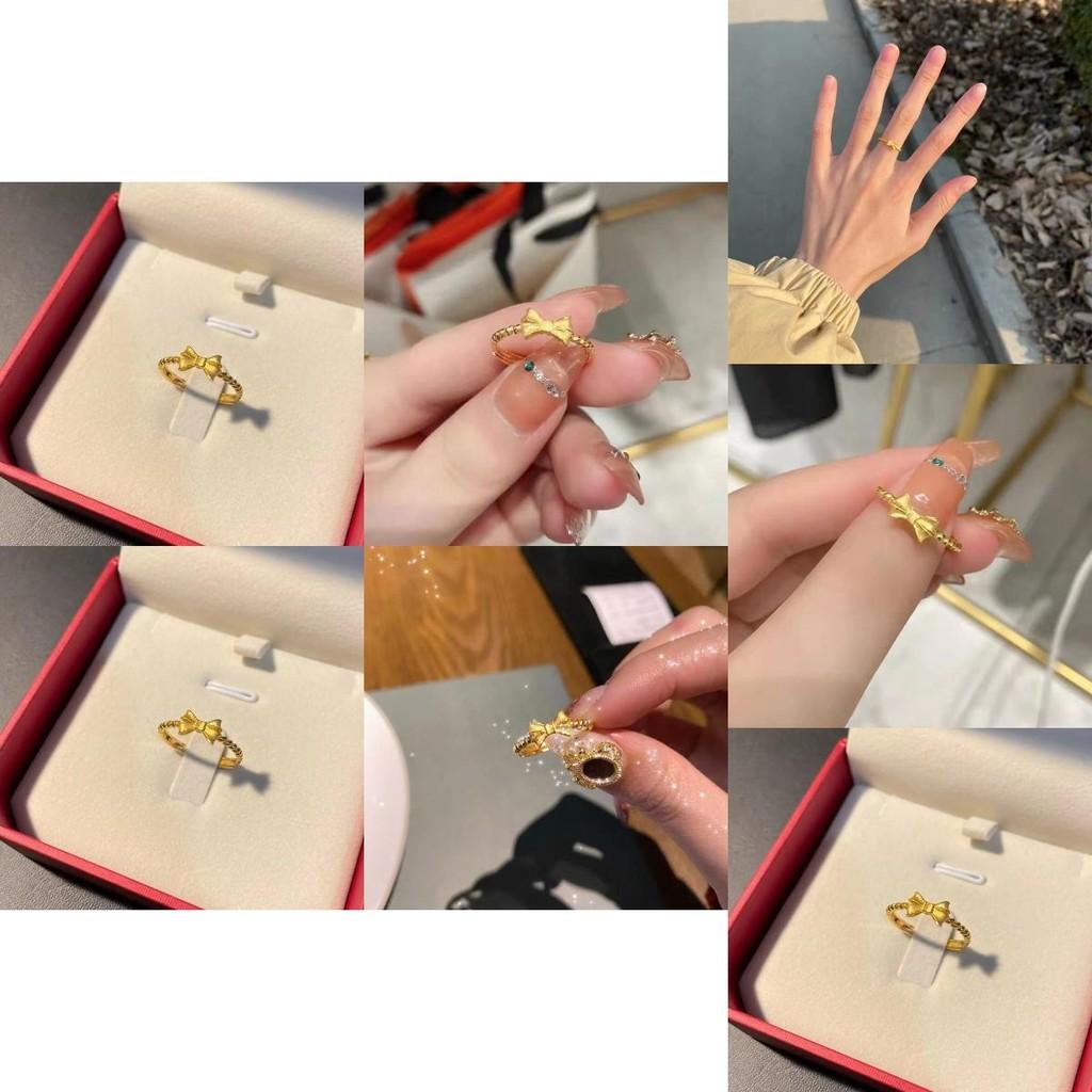 New Stunning 2022 Style Brass Gold Plated Women Butterfly Ring Geometric Design For Lovers Nature