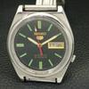 GENUINE VINTAGE SEIKO 5 AUTOMATIC 7019A JAPAN MENS BLACK DIAL WATCH a701903-5 R207-a701903