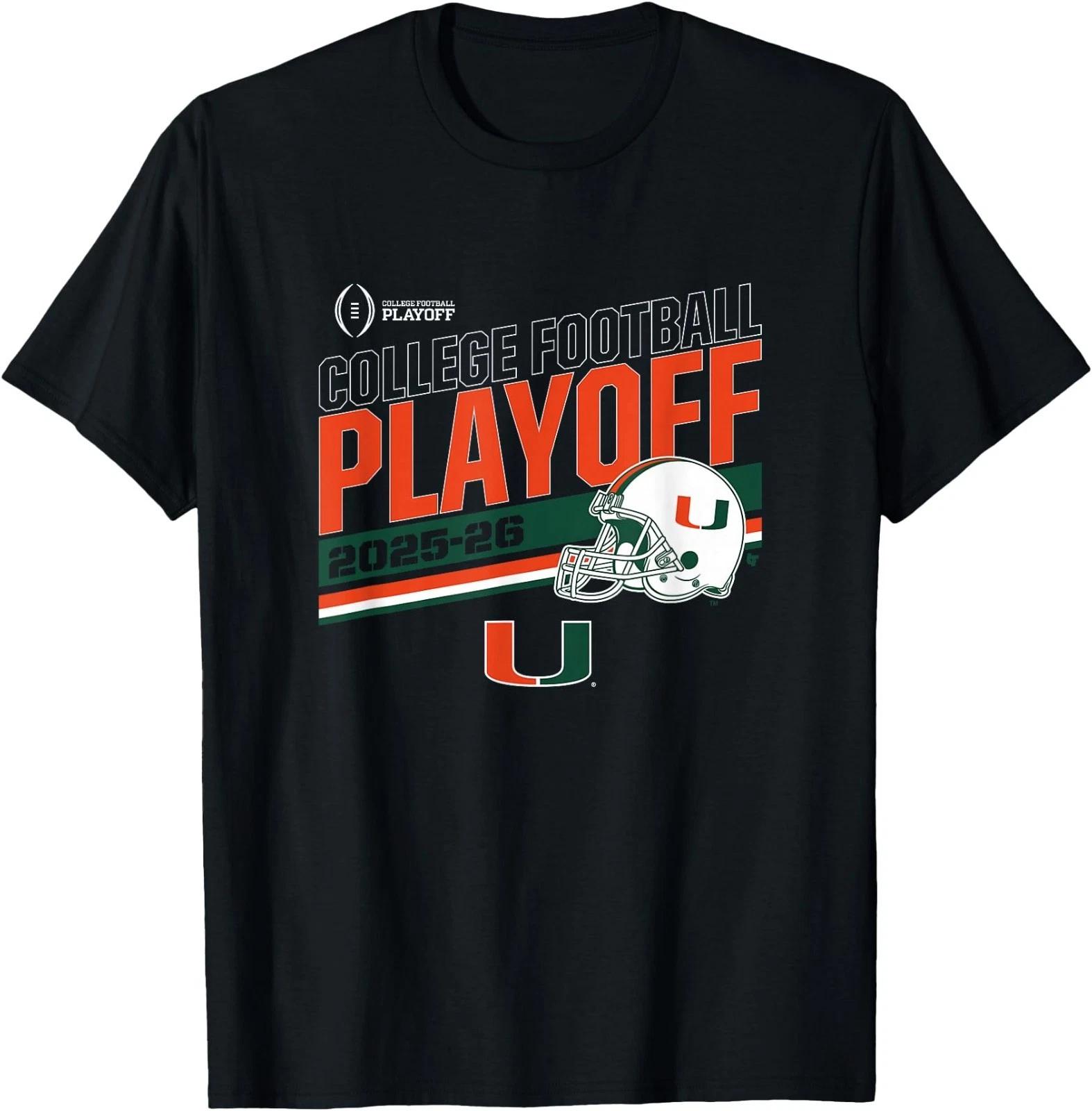 Miami Hurricanes College Football Playoff Stripe 2025 T-Shirt S