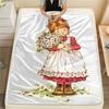 1 Stück Sarah Kay Motiv Flanelldecke, Hohe Qualität, Bequem für Alle Jahreszeiten, Heimdekoration, Wärme und Komfort, Perfekt für Weihnachtsgeschenke142