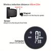 Bicycle Speedometer Odometer Wireless Cycle Bike Computer Bicycle Handlebar Stopwatch Round With LCD Display