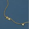 Commuter Simple Ins Wind Little Starfish Pendant 925 Sterling Silver Necklace Women's European and American Fashion Jewelry