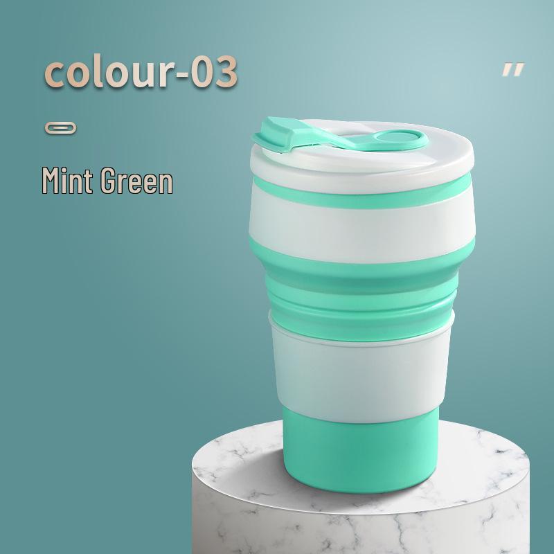 Silicone Folding Travel Cup - Portable, High-Temperature Resistant, Ideal for Mouthwash, Camping, and Outdoor Use