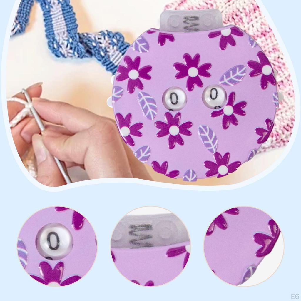 Crochet Row Counter Crocheting DIY Making Knitting Tools Portable for Sweater Rows Counting