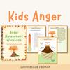 Children's Volcano Emotion Regulation Workbook: Spiral-Bound Anger Management and Creative Counseling Notebook