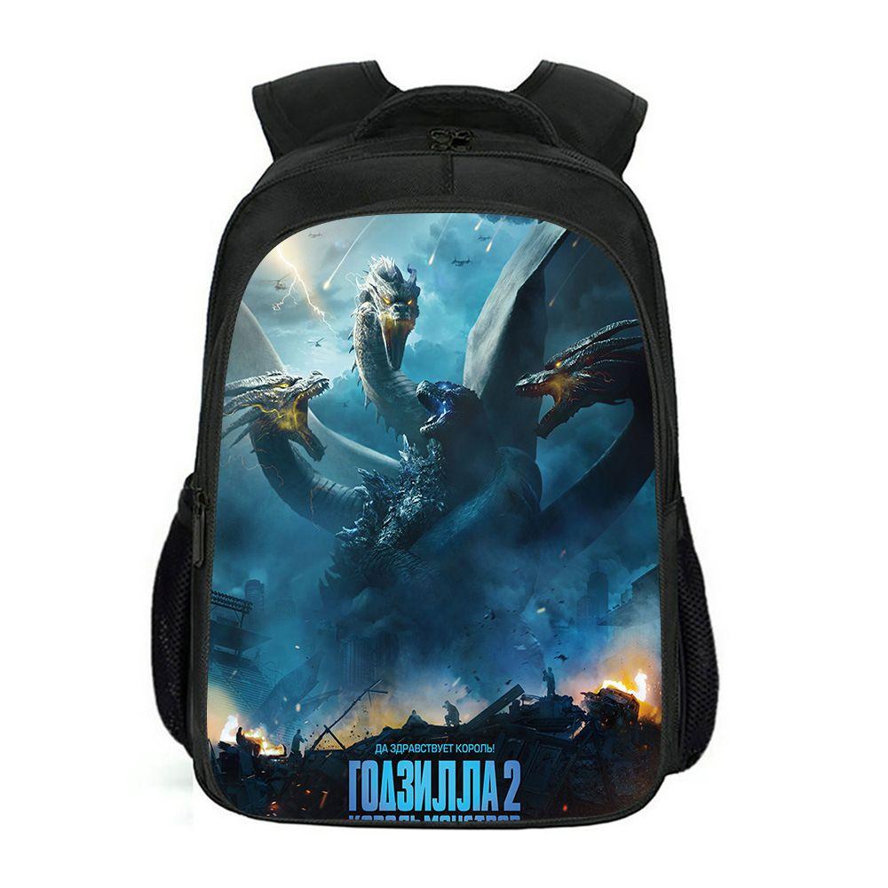 Spacious Godzilla King Of The Monsters Backpack For School Students And Kids