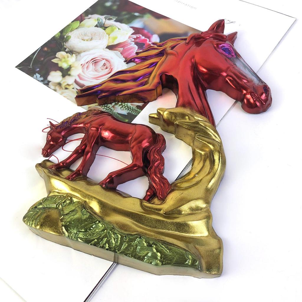 Stylish Silicone Mold Horse Sculptures Casting Mould Horse Statue Decoration Making Molds Handmade Ornament Gifts