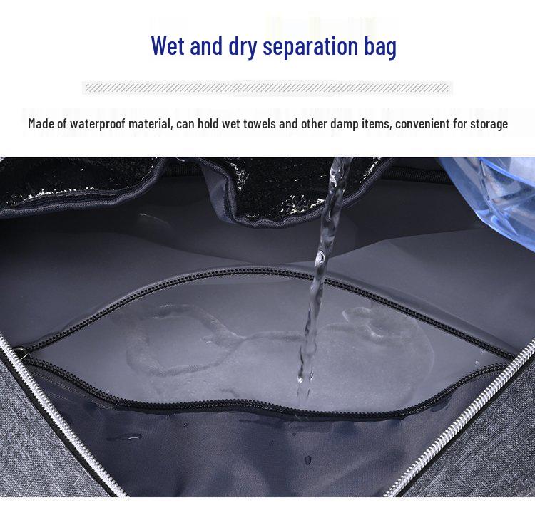 Large Capacity Multifunctional Maternity & Baby Crossbody Bag with Wet/Dry Separation