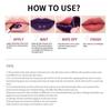 Silberne Tube Abziehbar Tattoo Lipgloss Wasserdicht Flüssig Matt Lippenfarbe RosePink Abziehbar Lippenfarbe Klebt nicht am Becher Schnelltrocknend Make-up