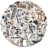 50 Art Style Statues Graffiti Stickers Guitar Notebook Suitcase DIY Waterproof Stickers