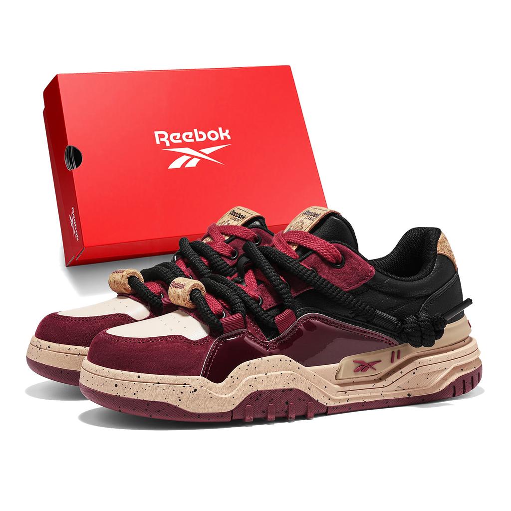 Men's Sneakers Reebok Skate Shoes Men's Low-top Burgundy/Black Purple/Green