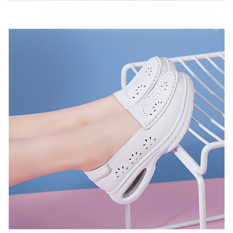 Buty Pielęgniarskie z Poduszką Powietrzną dla Kobiet Wygodne z Miękką Podeszwą Antypoślizgowe Oddychające i ażurowe Buty Antyzapachowe