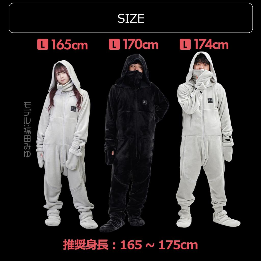 Bauhutte Damegi 4G Next Wearable Gaming 2024 Winter Loungewear for Men and Women Blanket, Black, Large, HFD-4G-24-L-BK, Model,