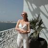 Weißer Perlenverzierte Jumpsuit Romper - Modisches Lässiges Zweiteiliges Set für Damen