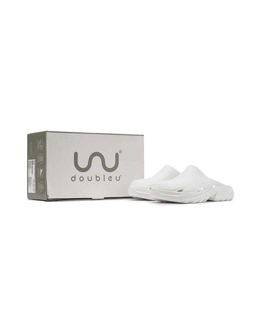 Doubleu Roma Mule - White / 8154
