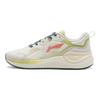 Li Ning Easy Fit Chaussures de Course Amortissantes à Rebond Souple Respirantes Coupe Basse Chaussures de Course Femmes Blanc Perle ARST072-5