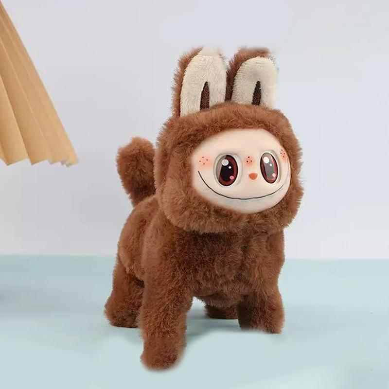 

Лабубу Собака Слепая Коробка Силиконовая Вышивка Светящаяся Электрическая Собака Игрушки Ручной Работы коричневый