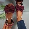 

New Style Plus-Size Women S Comfortable and Simple Round-Toe Open-Toe Flat Sandals with Bow Dec… More 43