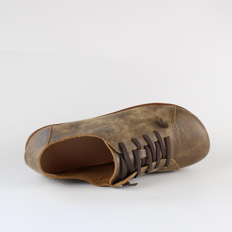Modische Vintage-Herrenschuhe aus Rindsleder Outdoor-Schuhe Used-Look Echte Lederschuhe