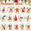 12 PVC Gingerbread Man Ornaments for Christmas Tree, Kitchen Decoration, and DIY Accessories.