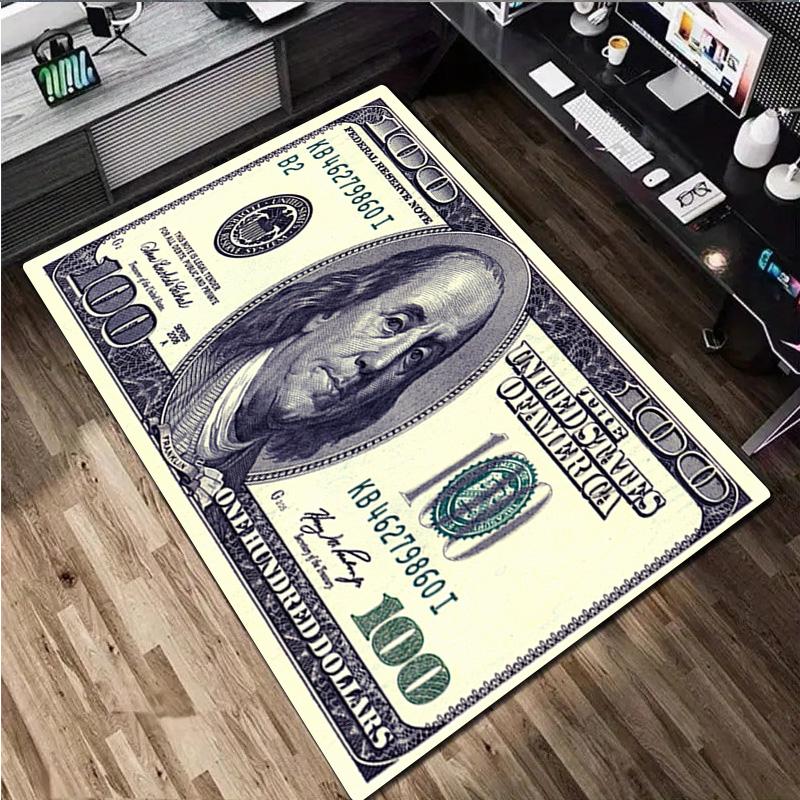 Money Rug - Home carpet Office Decorative Carpet For Living Room Bedroom Door Mat Floor Rug Computer Chair Area Rug