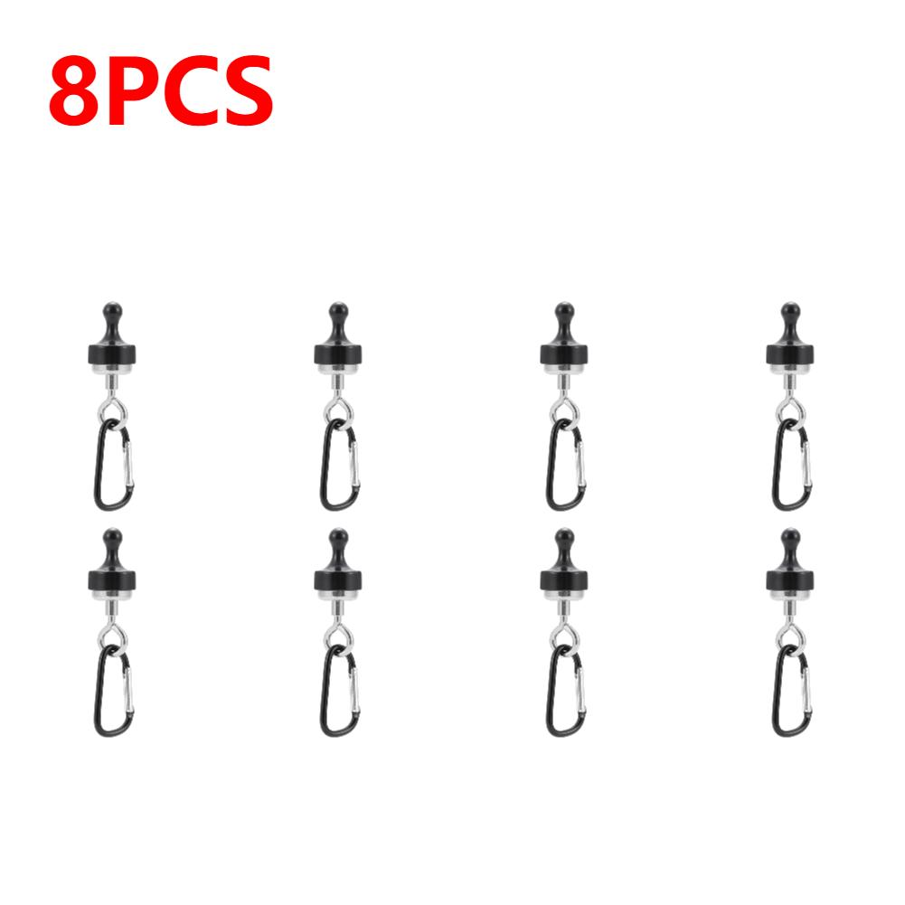 1-40PCS Strong Magnetic Carabiner Portable Tent Canopy Carabiner Magnet Hanger Outdoor Camping Lights Strong Magnetic Hook
