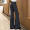 Women's High-Waist Draped Flare Casual Pants