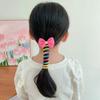 Bowknot Children's Hair Loop Hairstyle Tool Ponytail Hair Rope New Telephone Wire Hair Bands  Girl