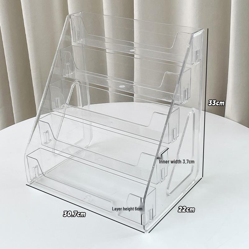 Baji Multi-layer Transparent Desktop Display Stand for Badges