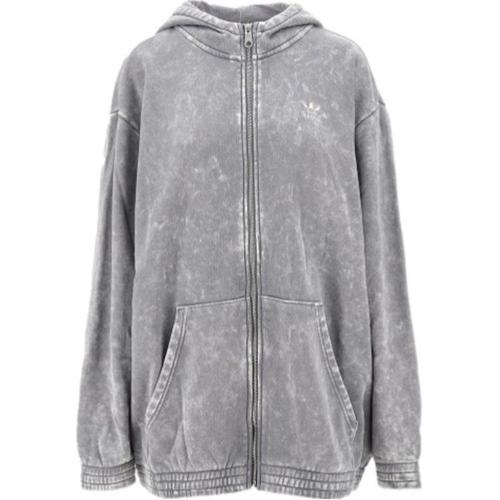 Adidas Originals Acid Washed Jackets & Coats Women s Gray IY8039 M серый