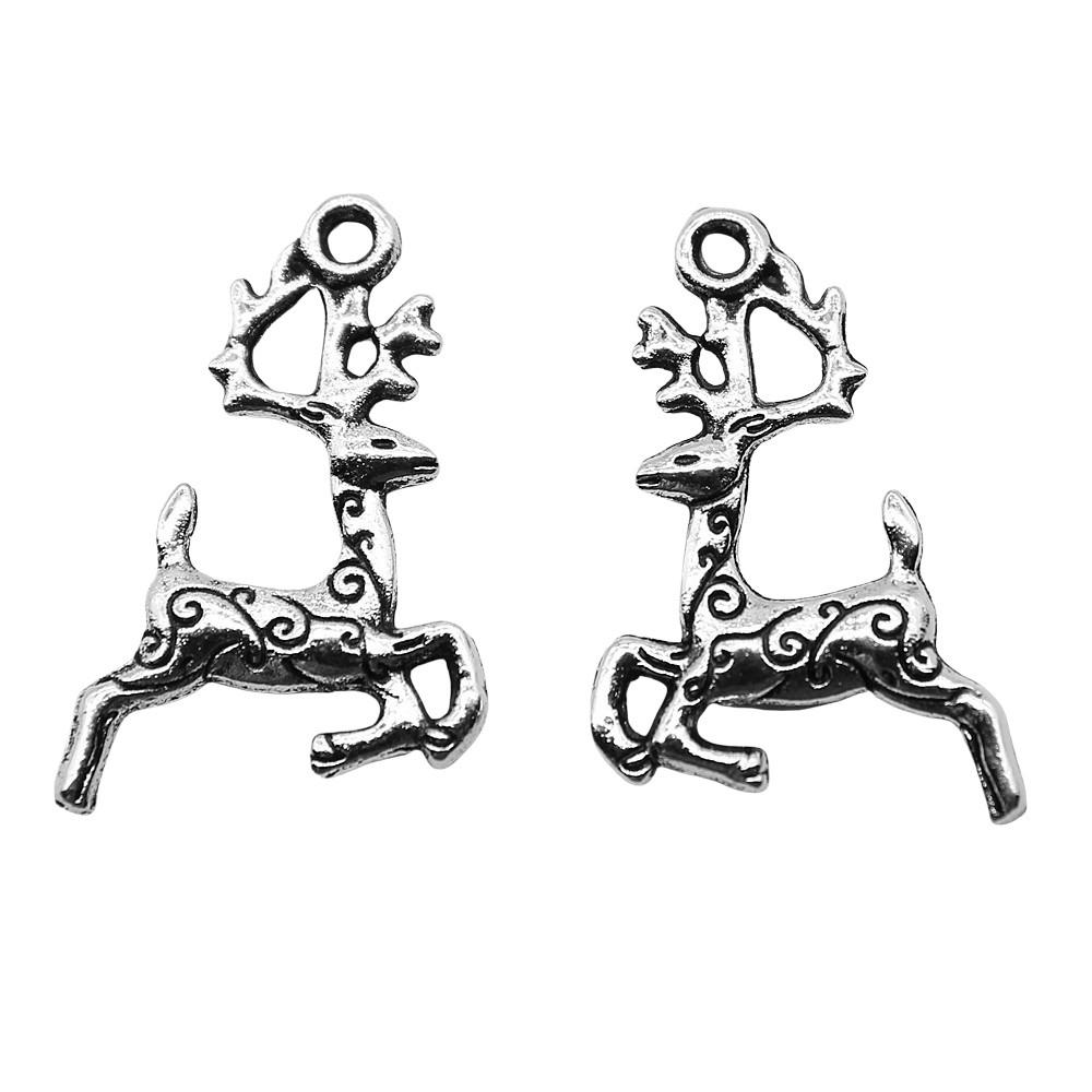 Deer Antler Charms Christmas Day Pendants For Nature Inspired Jewelry