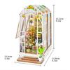 Adult DIY Garden House Books Nooks Material Kit Sturdy Charming Assembled Miniatures For Home Room