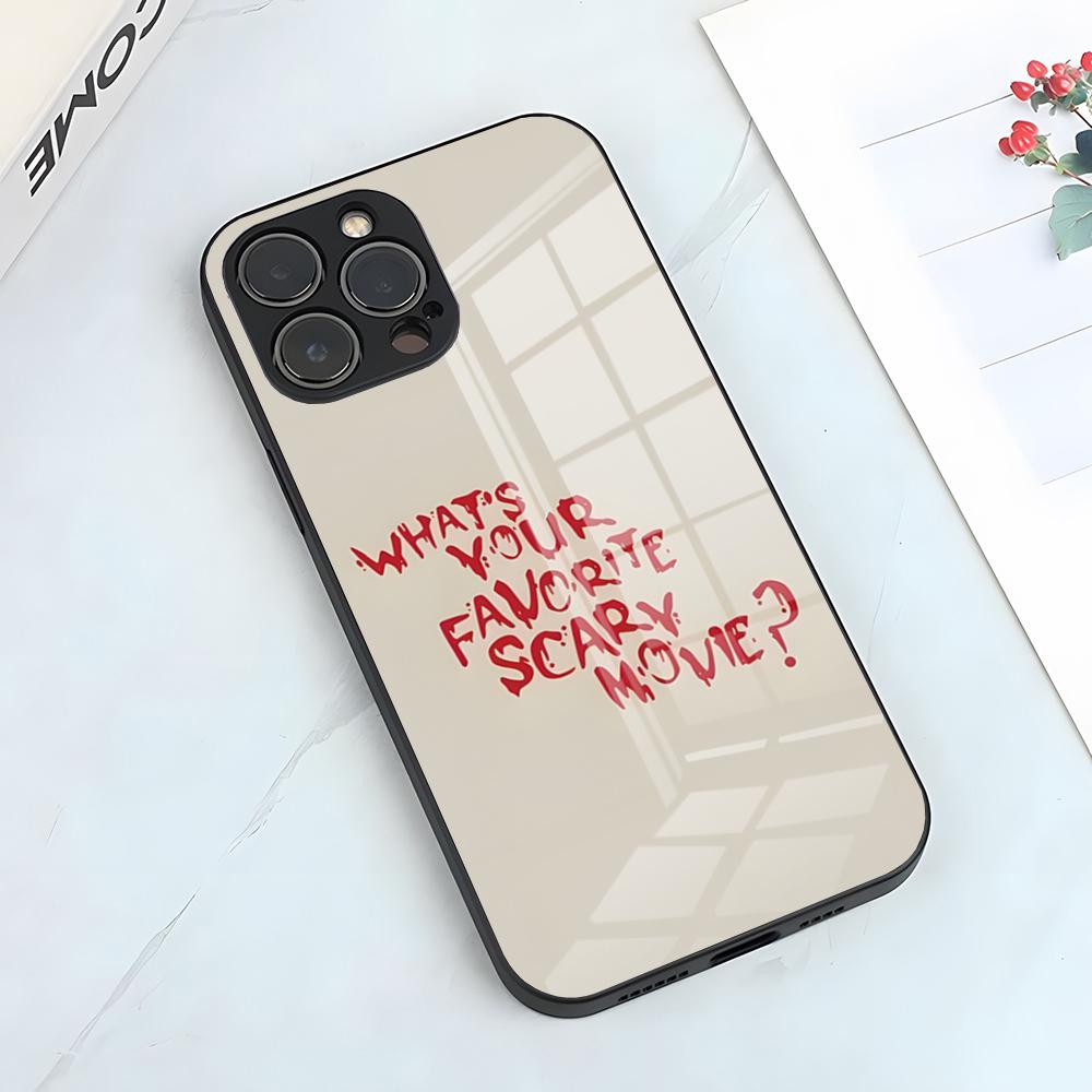 Ghost Face Scream Phone Case For IPhone 17 Pro Max 15 Pro 16 14 Plus 12 13 Mini 11 Pro Shockproof Glass Cover