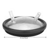 Plastic Transparent Milk Bucket Lid And Gasket For Milking Machine Two Open Lid