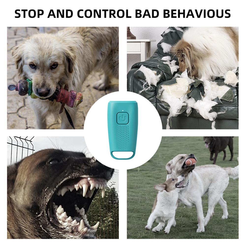 Type-C Rechargable Mini Anti Barking Training Device ULTRSONIC DOG TRAINER Dog Repeller LED Flashlight Training Device